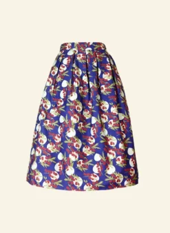 Store Ada - Navy Damson Skirt Women Skirts | Tea Towels