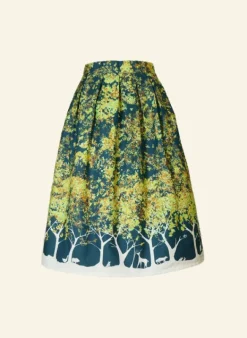 Online Ada - Navy Forest Skirt Women Skirts | Tea Towels