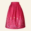 Clearance Ada - Red Christmas Skirt Women Skirts | Tea Towels