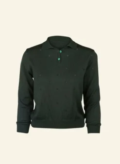 Outlet Aila - Dark Green - Knitted Top Tea Towels