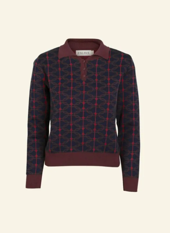 Flash Sale Aila Knitted Top - Navy Radio Days Women Knitwear | Tea Towels