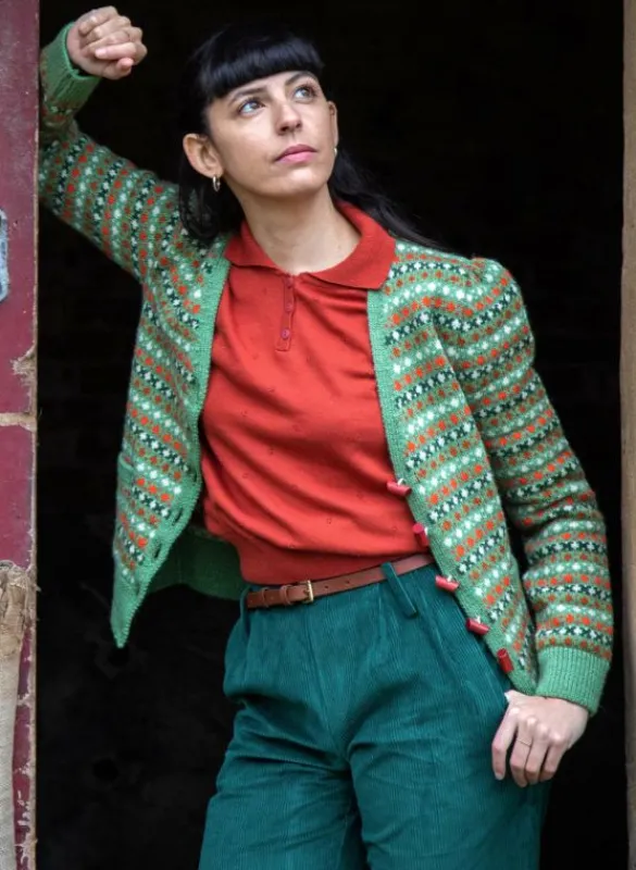 Sale Aila Knitted Top - Rust Red Tea Towels