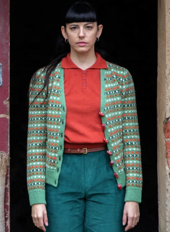 Sale Aila Knitted Top - Rust Red Tea Towels