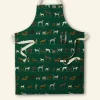 New Apron - Green Porcelain Dogs Aprons | Tea Towels