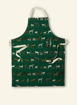 New Apron - Green Porcelain Dogs Aprons | Tea Towels