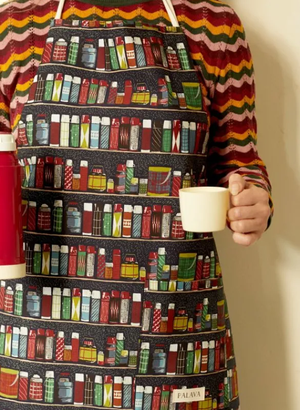 Flash Sale Apron - Navy Thermos Flasks Aprons | Tea Towels