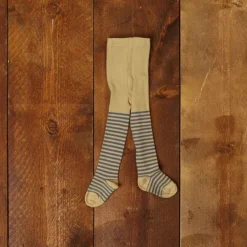 Cheap Baby Tights - Mustard / Grey Stripe Kids Children's Accessories | Baby