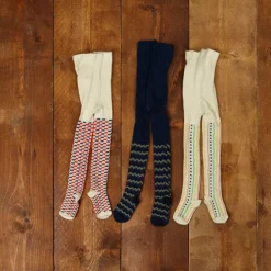 Fashion Baby Tights - Navy / Cream Stripe Kids Children's Accessories | Baby
