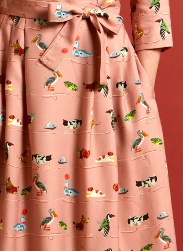 Cheap Beatrice - Pink Mechanical Toys Dress Women Dresses | Tea Towels