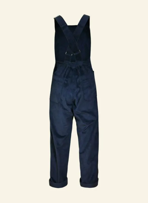 Hot Bonnie Dungarees - Navy Corduroy Women Jumpsuits & Dungarees | Tea Towels