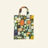 Best Book Bag - Green Badges Women Made From Leftover Fabric | Tea Towels