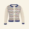 Best Children's Cardigan - Cream Zig Zag Kids Children's Knitwear | Tea Towels