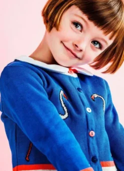 Clearance Children's Cardigan - Flamingo Kids Children's Knitwear | Tea Towels