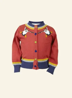 Best Sale Children's Classic Cardigan - Rust Puffin Kids Children's Knitwear | Tea Towels