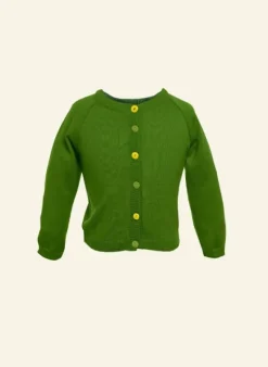 Hot Children's Classic Cardigan - Green Kids Children's Knitwear | Baby