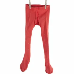 Outlet Children's Tights - Coral Polka Dot Kids Children's Accessories | Tea Towels
