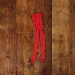 Outlet Children's Tights  - Coral Polka Dot Kids Children's Accessories | Tea Towels