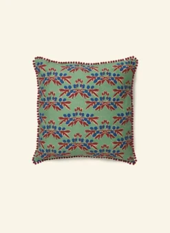 Best Sale Cushion Cover - Green Nouveau Plum Tea Towels | Cushion Covers