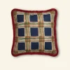 Cheap Cushion Cover - Navy Checks Tea Towels | Cushion Covers