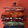Fashion Cushion Cover - Navy Damson Tea Towels | Cushion Covers