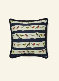New Cushion Cover - Navy Lost Birds Tea Towels | Cushion Covers