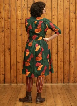 Sale Cynthia - Dark Green Tents Dress Women Dresses | Tea Towels
