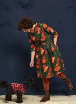 Sale Cynthia - Dark Green Tents Dress Women Dresses | Tea Towels