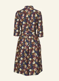 Hot Cynthia - Navy Damson Dress Women Dresses | Tea Towels