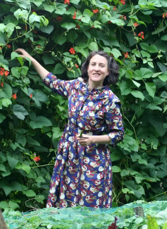 Hot Cynthia - Navy Damson Dress Women Dresses | Tea Towels