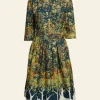 Discount Cynthia - Navy Forest Dress Women Dresses | Tea Towels