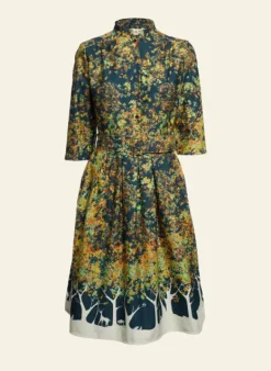 Discount Cynthia - Navy Forest Dress Women Dresses | Tea Towels