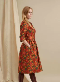 Outlet Cynthia - Red Apple Orchard Women Dresses | Tea Towels