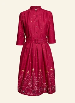 Online Cynthia - Red Christmas Dress Women Dresses | Tea Towels