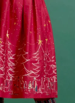 Online Cynthia - Red Christmas Dress Women Dresses | Tea Towels