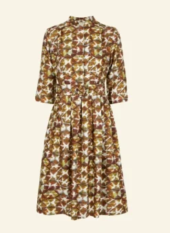 Best Cynthia - Rust Tortoiseshell Dress Women Dresses | Tea Towels