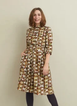 Best Cynthia - Rust Tortoiseshell Dress Women Dresses | Tea Towels