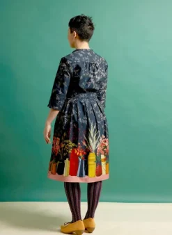 Outlet Cynthia Dress - Navy Constance Spry Women Dresses | Tea Towels