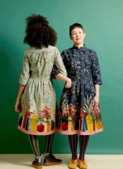 Outlet Cynthia Dress - Navy Constance Spry Women Dresses | Tea Towels
