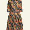 Sale Cynthia Dress - Navy Pinecones Women Dresses | Tea Towels