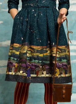 Hot Cynthia Dress - Teal Yorkshire Dales Women Dresses | Tea Towels