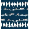 Outlet DIY Christmas Cracker - Navy Reindeer Template Tea Towels