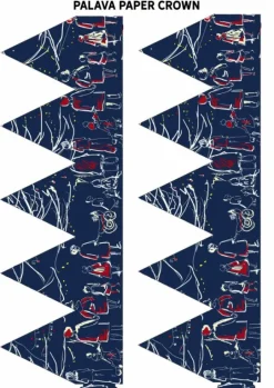 Online DIY Christmas Crown - Navy Reindeer Sleigh Tea Towels