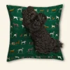 Fashion Dog Bed - Green Porcelain Dogs Tea Towels | Dog Beds