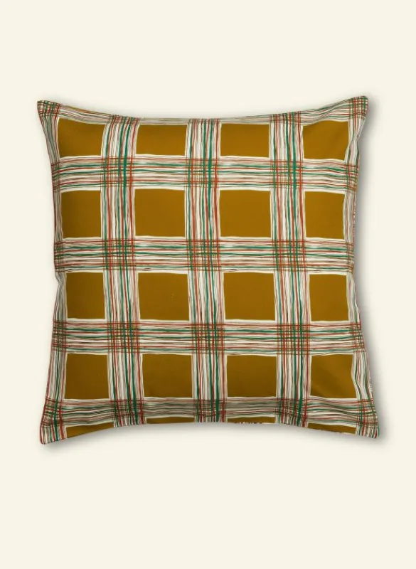 Discount Dog Bed - Mustard Checks Tea Towels | Dog Beds