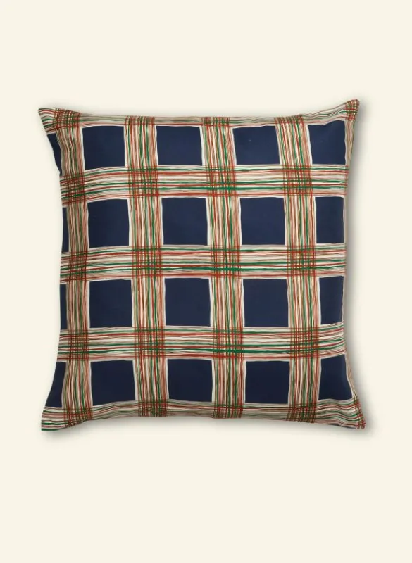 Outlet Dog Bed - Navy Checks Tea Towels | Dog Beds