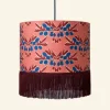 Store Drum Fringe Lampshade - Pink Nouveau Plum Tea Towels | Lampshades