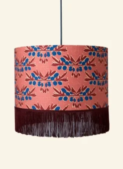 Store Drum Fringe Lampshade - Pink Nouveau Plum Tea Towels | Lampshades