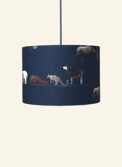 Online Drum Lampshade - Navy Endangered Animals Tea Towels | Lampshades