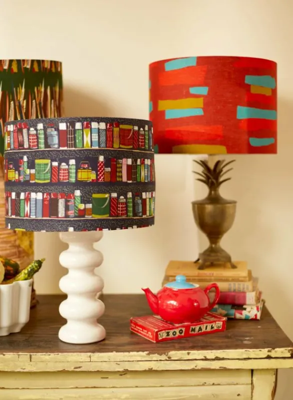 Sale Drum Lampshade - Navy Thermos Flasks Tea Towels | Lampshades