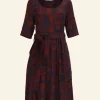 Shop Elsie Dress - Navy/Red Greenhouse Women Dresses | Tea Towels